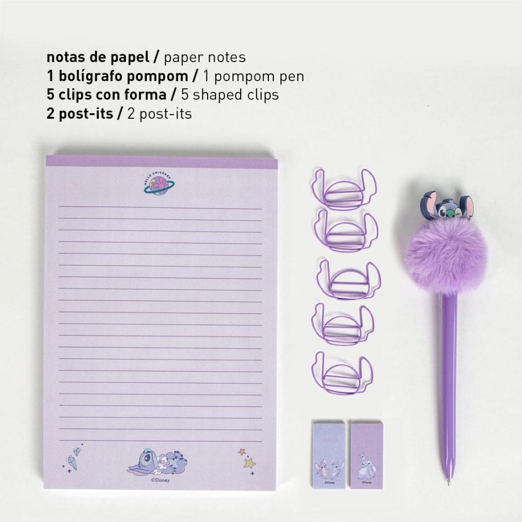 STITCH - Purple - Stationery Box - 9 pc.