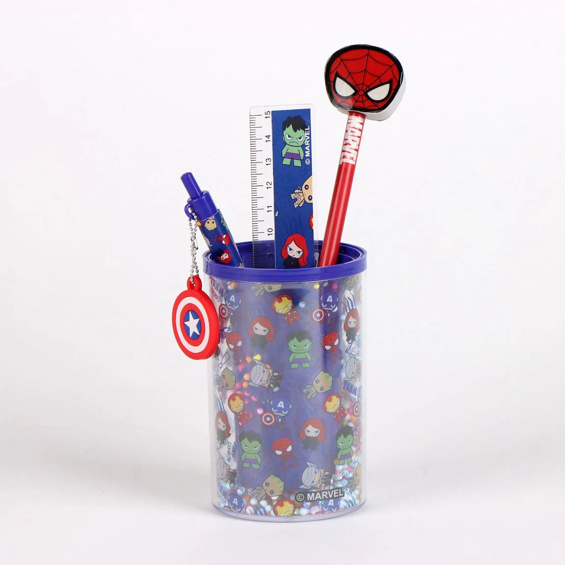 AVENGERS - Stationery Set - Pencil Pot + 3pc.
