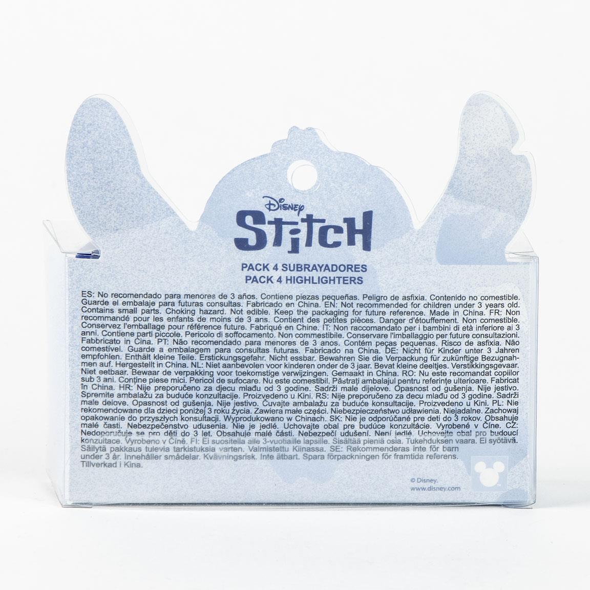 STITCH - Pack of 4 mini Highlighters "food"