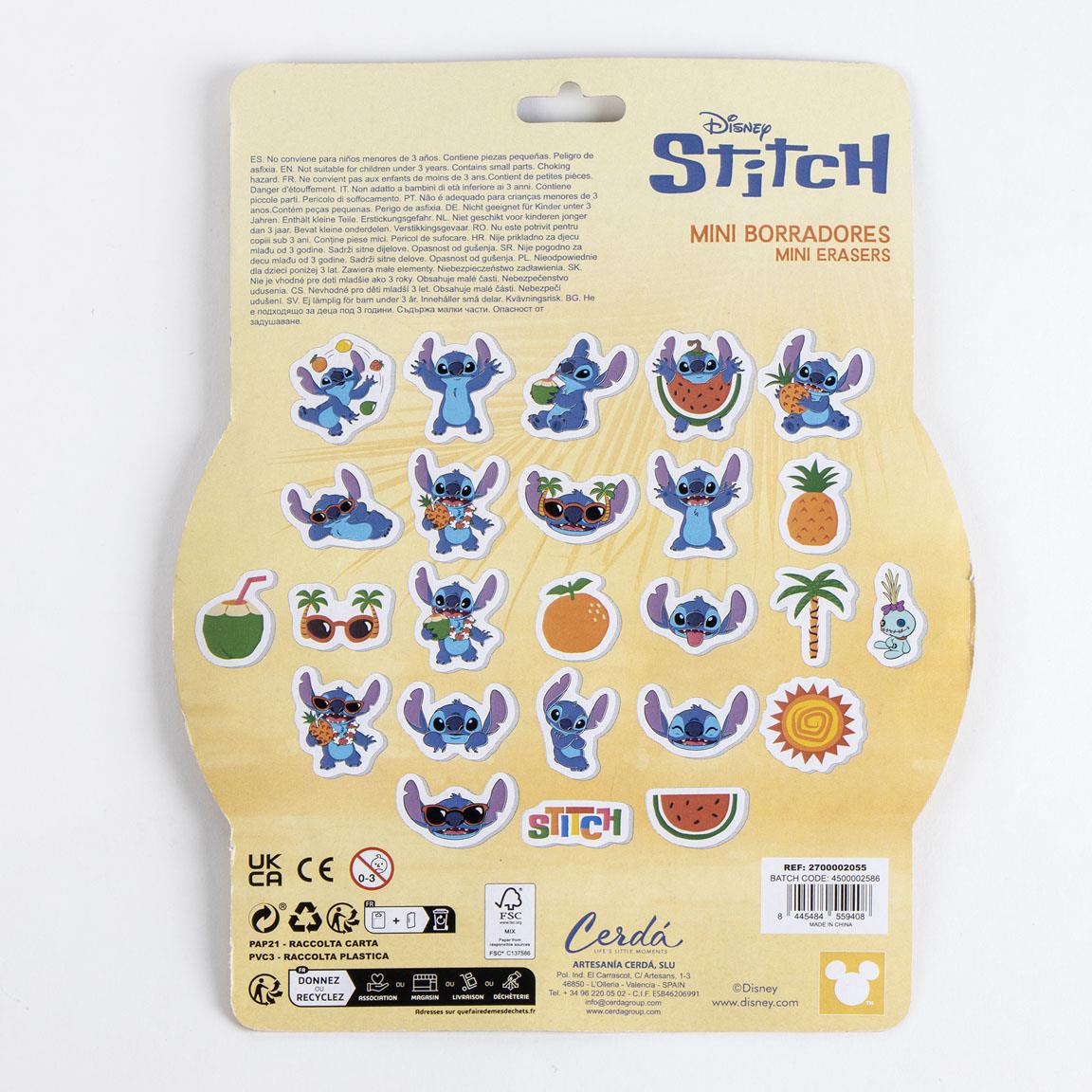 STITCH - Summer - Pack of 25 Erasers