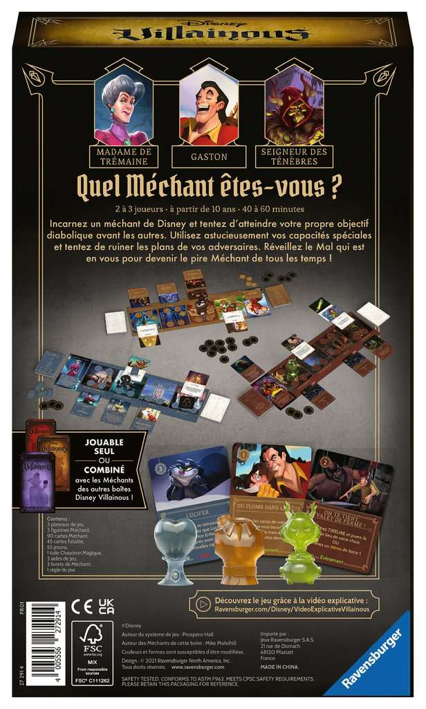 DISNEY Villainous Ext 4 - JDS - Monstrueusement Malsains (French)
