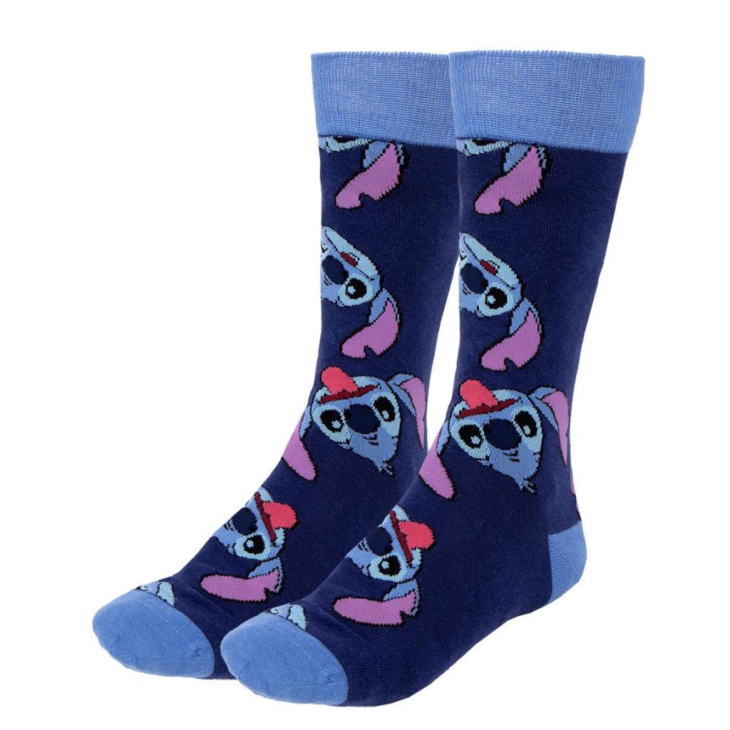 STITCH - Happy - 3 Pairs socks Pack (UK Size 6,5-11)