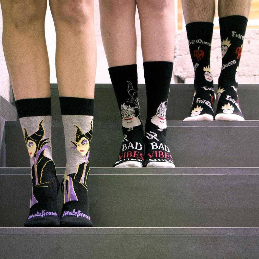 DISNEY VILLAINS - 3 Pairs socks Pack (UK Size 3,5-9)