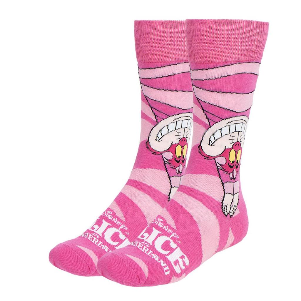 ALICE - Cheshire Cat - 3 Pairs socks Pack (UK Size 3,5-9)