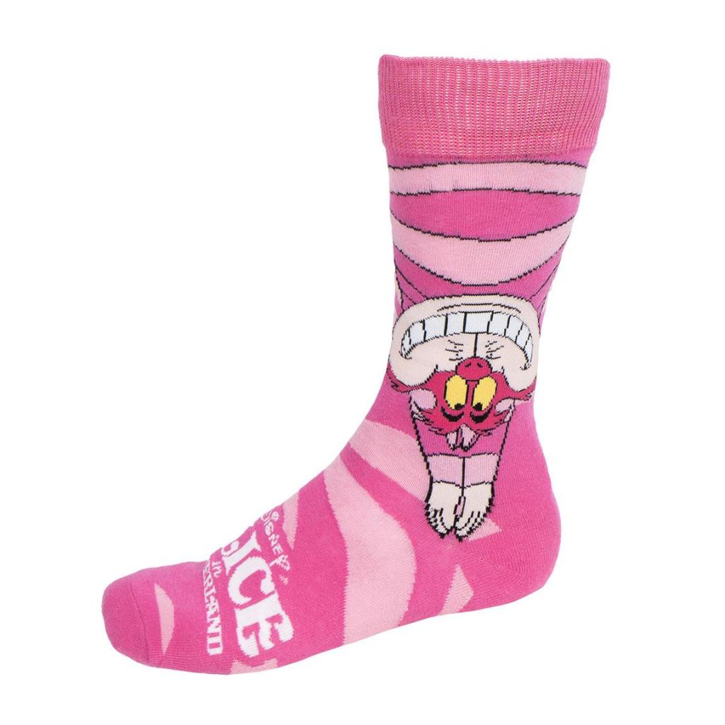 ALICE - Cheshire Cat - 3 Pairs socks Pack (UK Size 3,5-9)