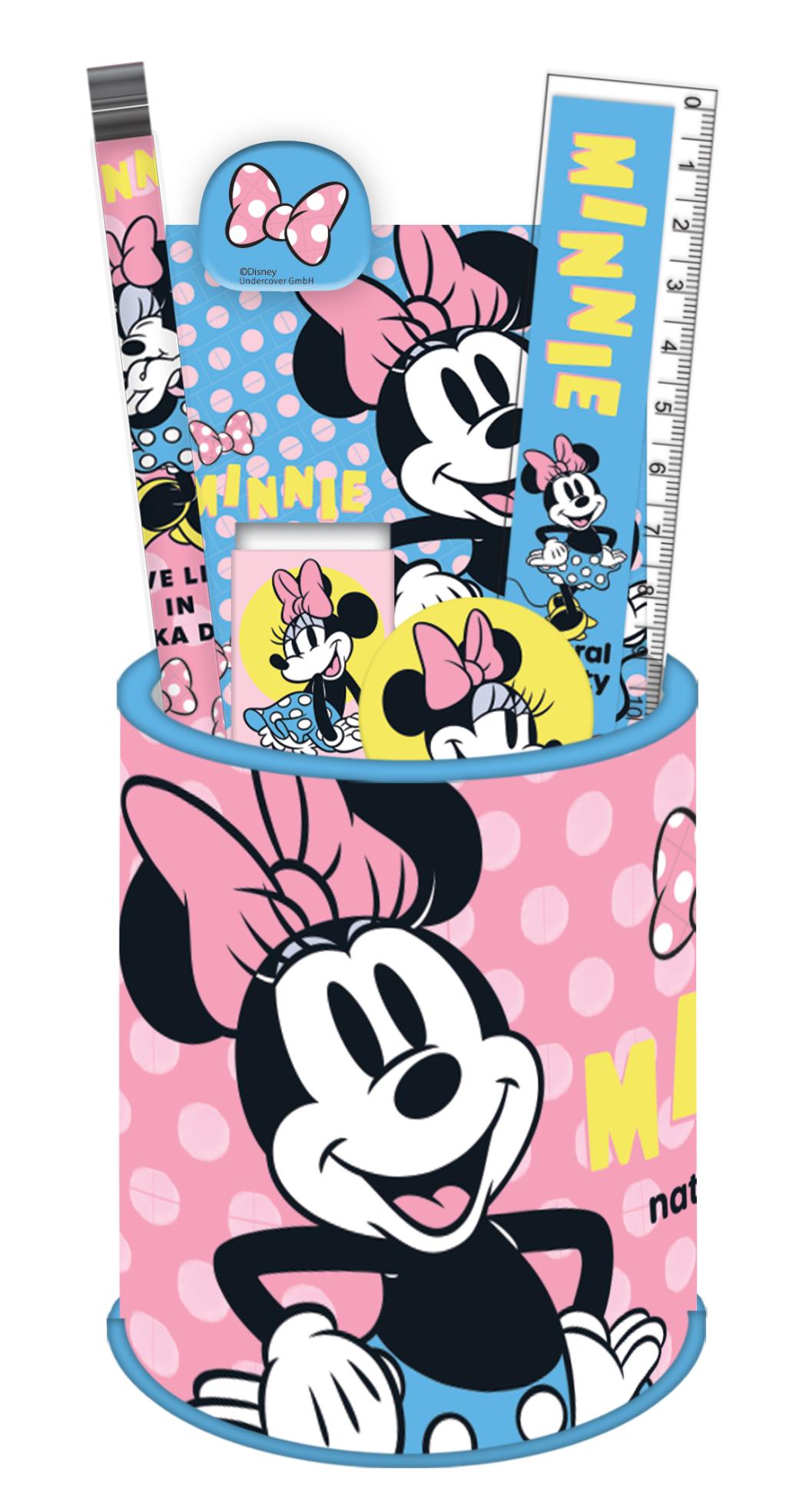 MINNIE - Stationery Set + Pencil Pot - 7pc.