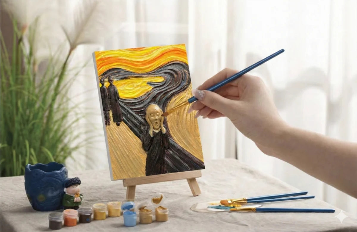 Resin DIY 3D Painting - The Scream - 13.5x10cm
