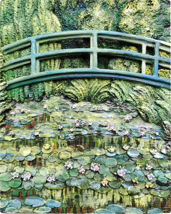 Resin DIY 3D Painting -Water Lily Pond -  13.5x10cm
