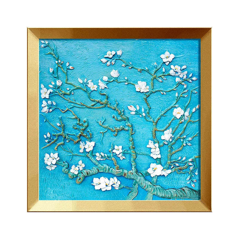 Resin DIY 3D Painting - Apricot Blossom -  34x34cm