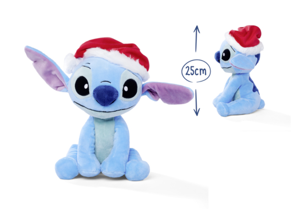 STITCH with Xmas Hat - Plush 25cm