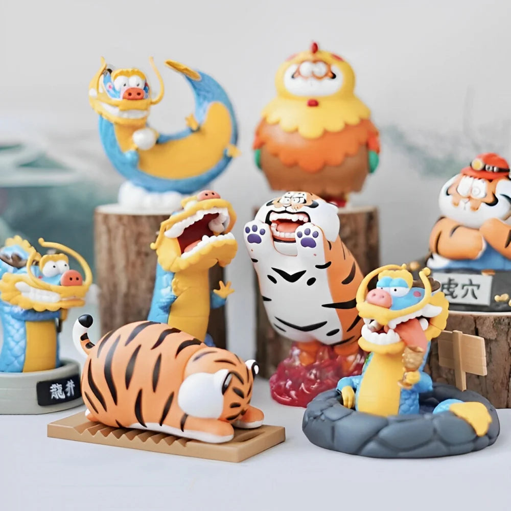 ALEXANDER the Fat Tiger - Long Teng Hu - Blind Box 8 Figure set 10cm