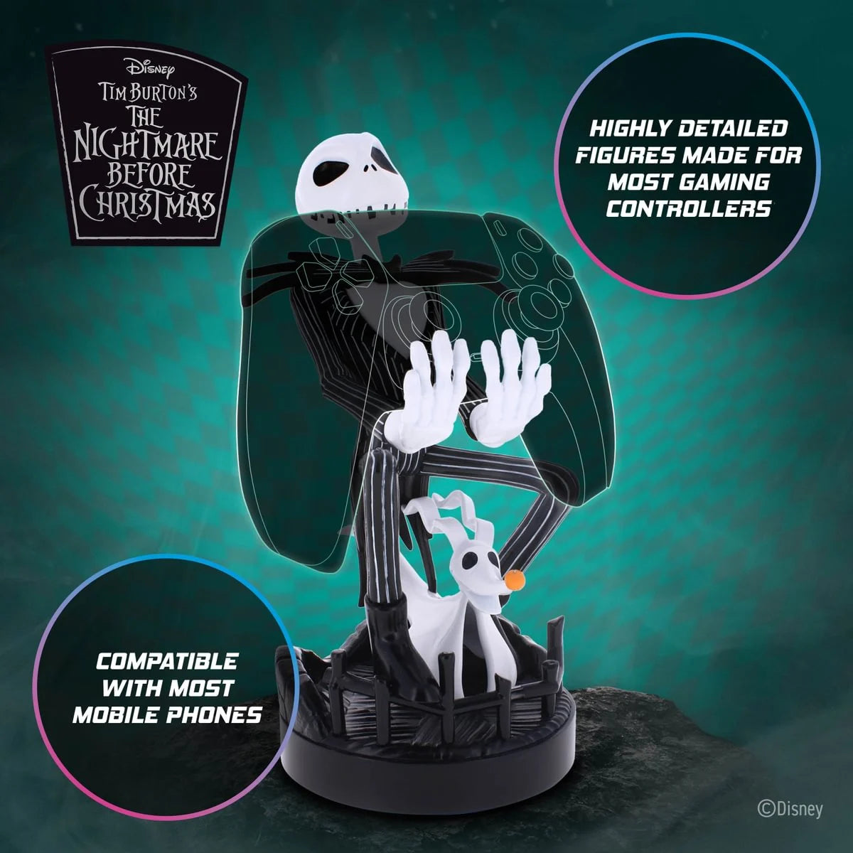 NIGHTMARE BEFORE XMAS - Jack - Controller & Phone Support - 20cm