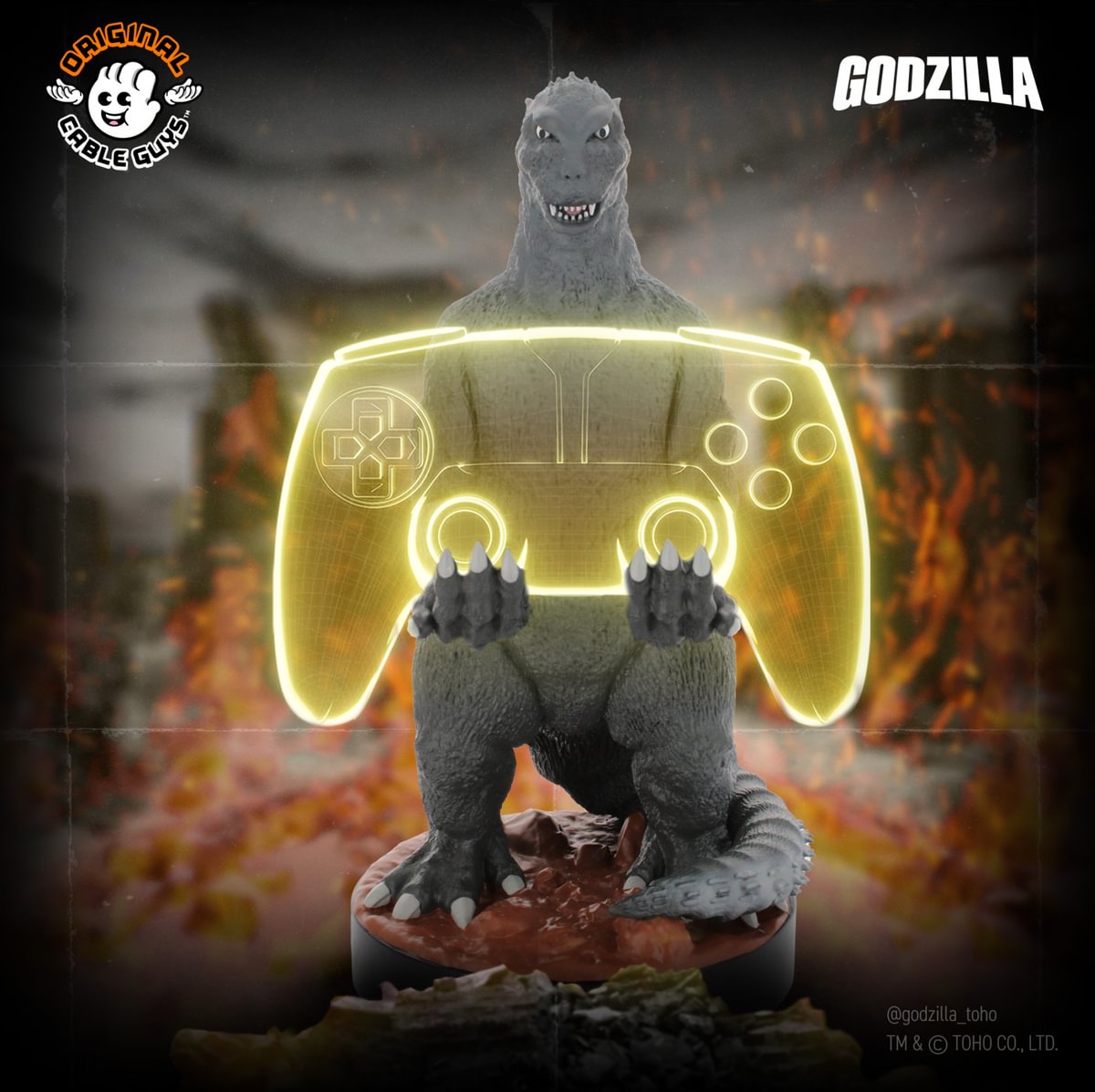 GODZILLA - 1954 - Controller & Phone Support - 20cm