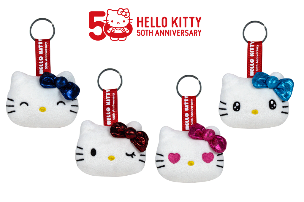 HELLO KITTY - Assortment of 24 Keychain Plushs - 4 models- 7cm