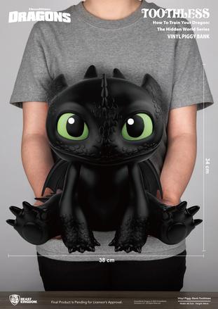 HOW TO TRAIN YOUR DRAGON - Toothless - Piggy Bank 34cm