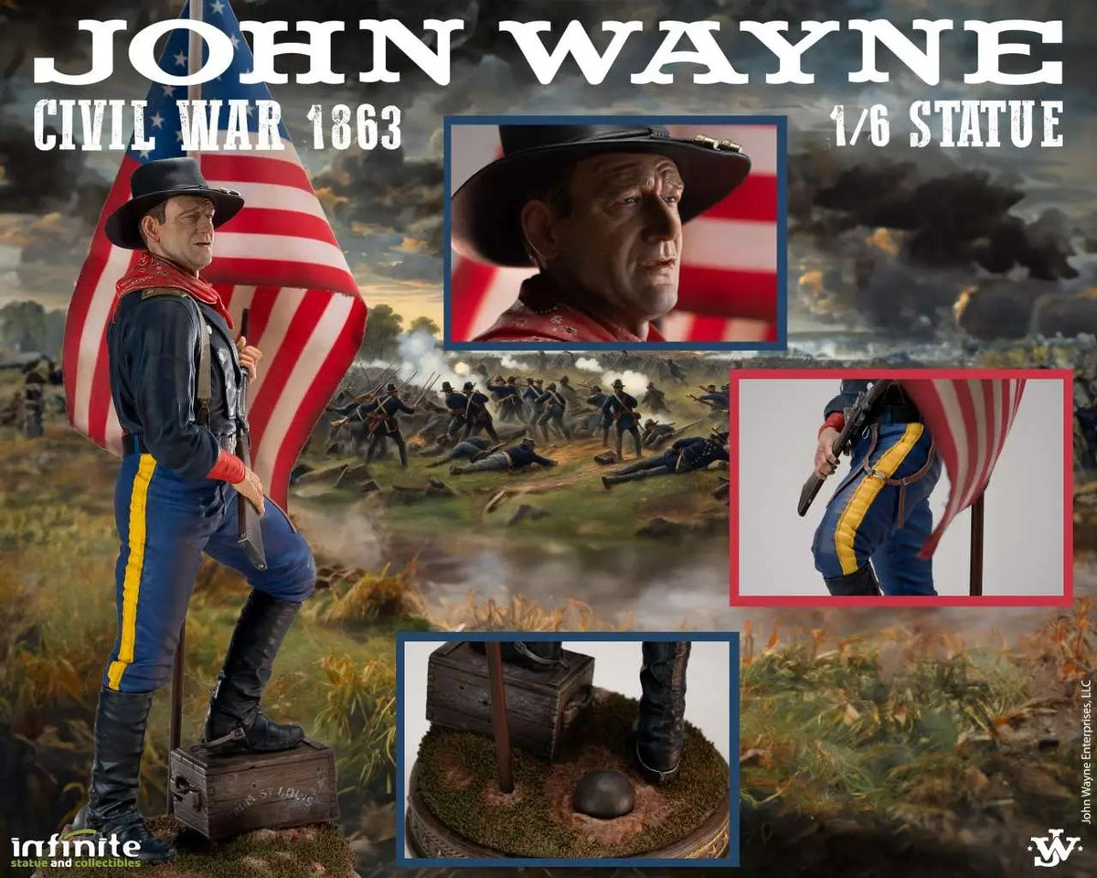 JOHN WAYNE - Civil War 1863 - Statue 1/6 48cm