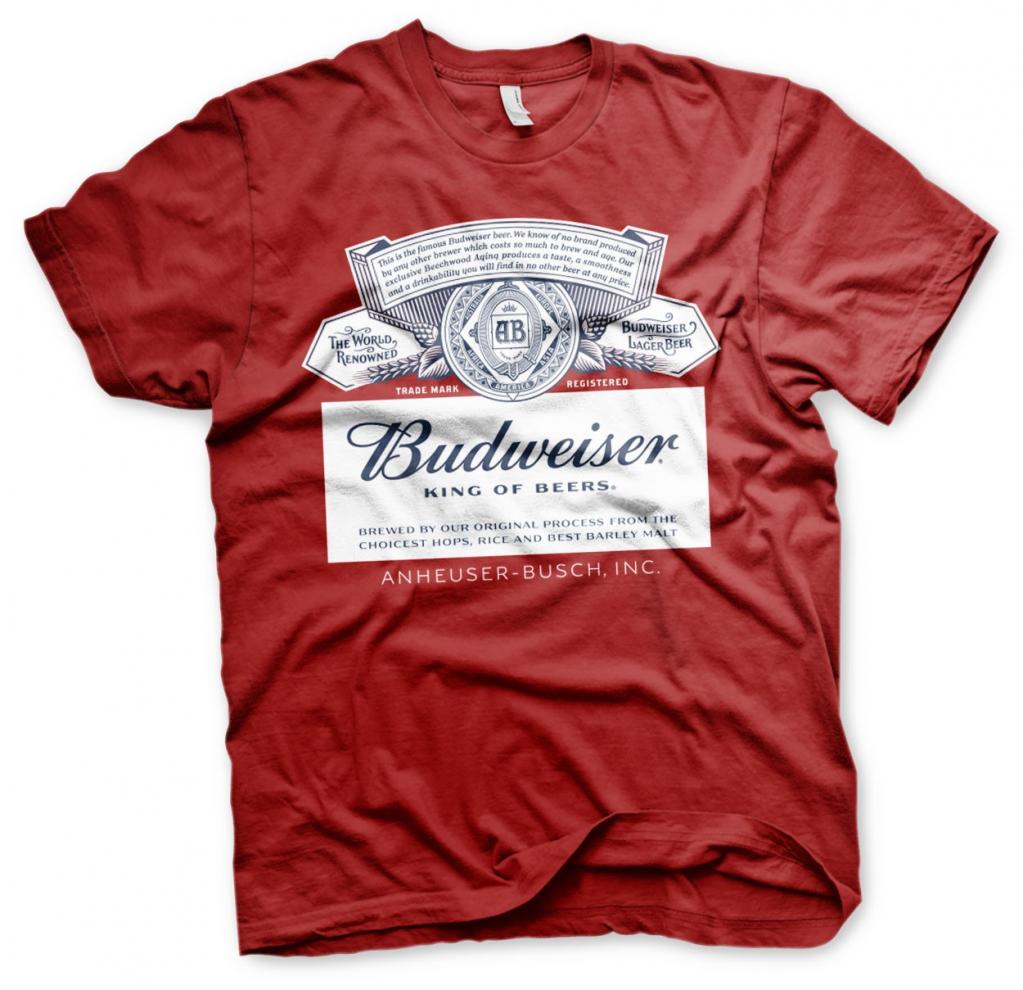 BEER - Budweiser Red Label - T-Shirt - (XL)