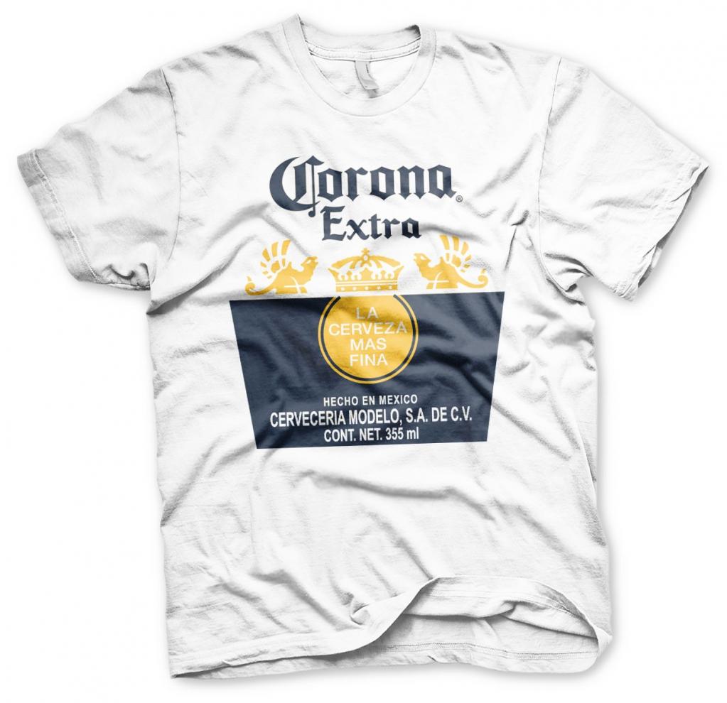 BEER - Corona Extra Label - T-Shirt - (S)