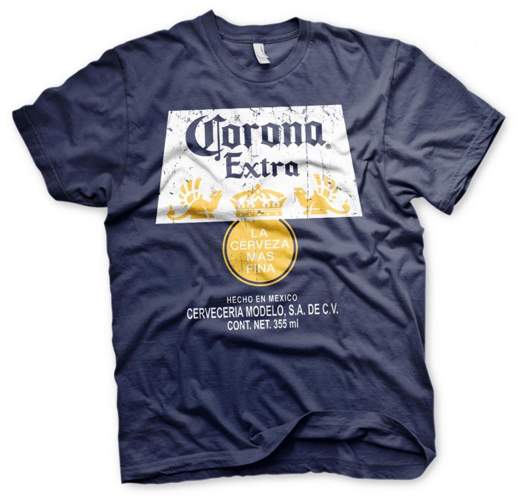 BEER - Corona Extra Washed Label - T-Shirt - (L)
