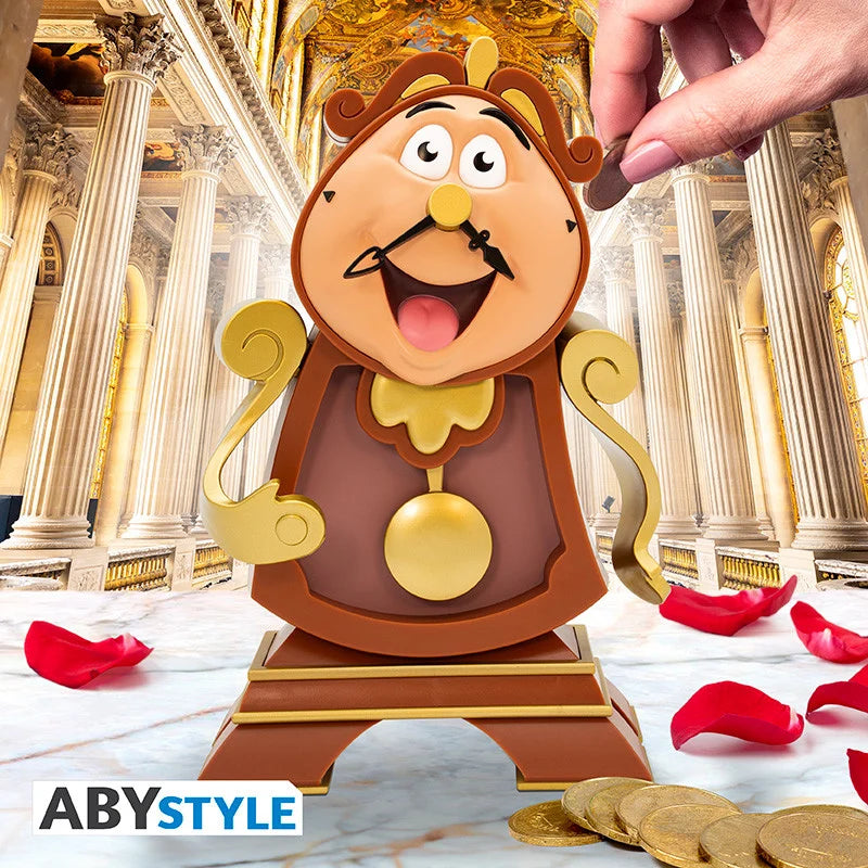BEAUTY AND THE BEAST - Cogsworth - Money Bank 25cm