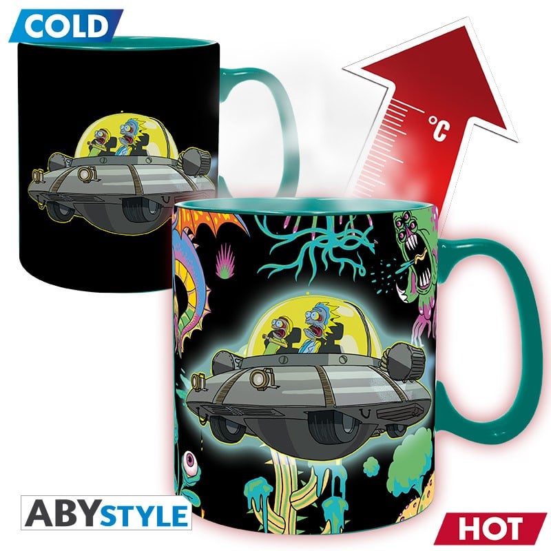 RICK & MORTY - Mug Heat Change 460 ml - Space Ship