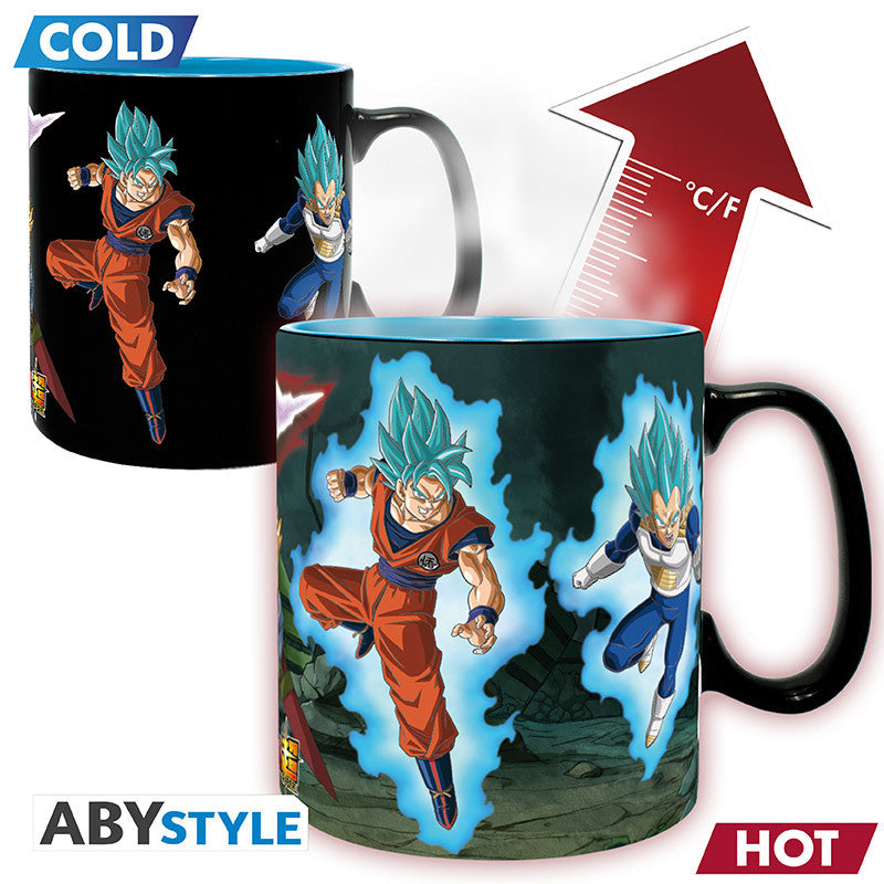 DRAGON BALL SUPER - Saiyans & Black - Mug Heat Change 460ml