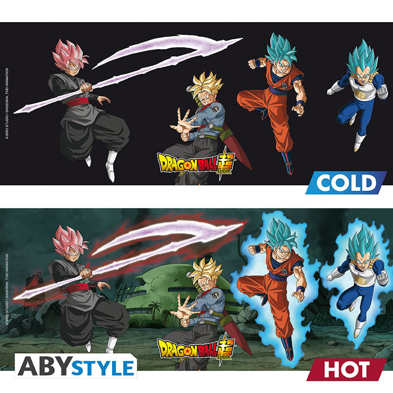 DRAGON BALL SUPER - Saiyans & Black - Mug Heat Change 460ml