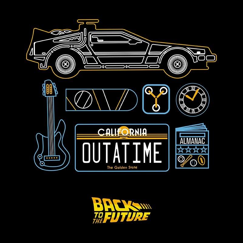 BACK TO THE FUTURE - DeLorean - Men's T-Shirt - (XL)
