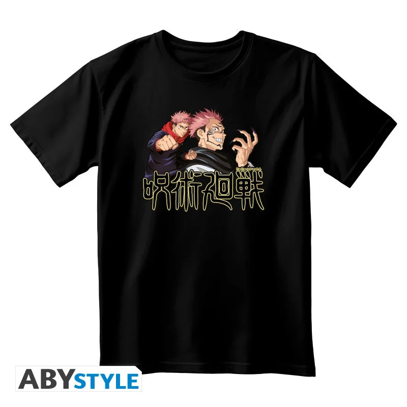 JUJUTSU KAISEN - T-Shirt Itadori & Sukuna Unisex black (M)