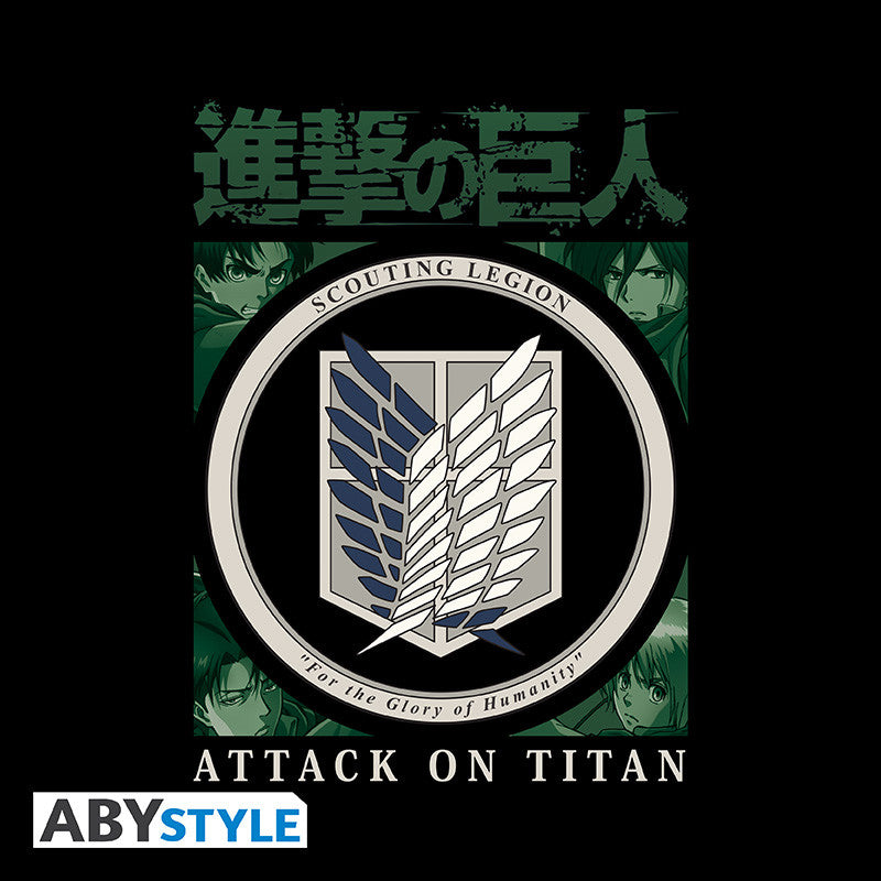 ATTACK ON TITAN - T-Shirt Scout Legion Unisex black (XXL)