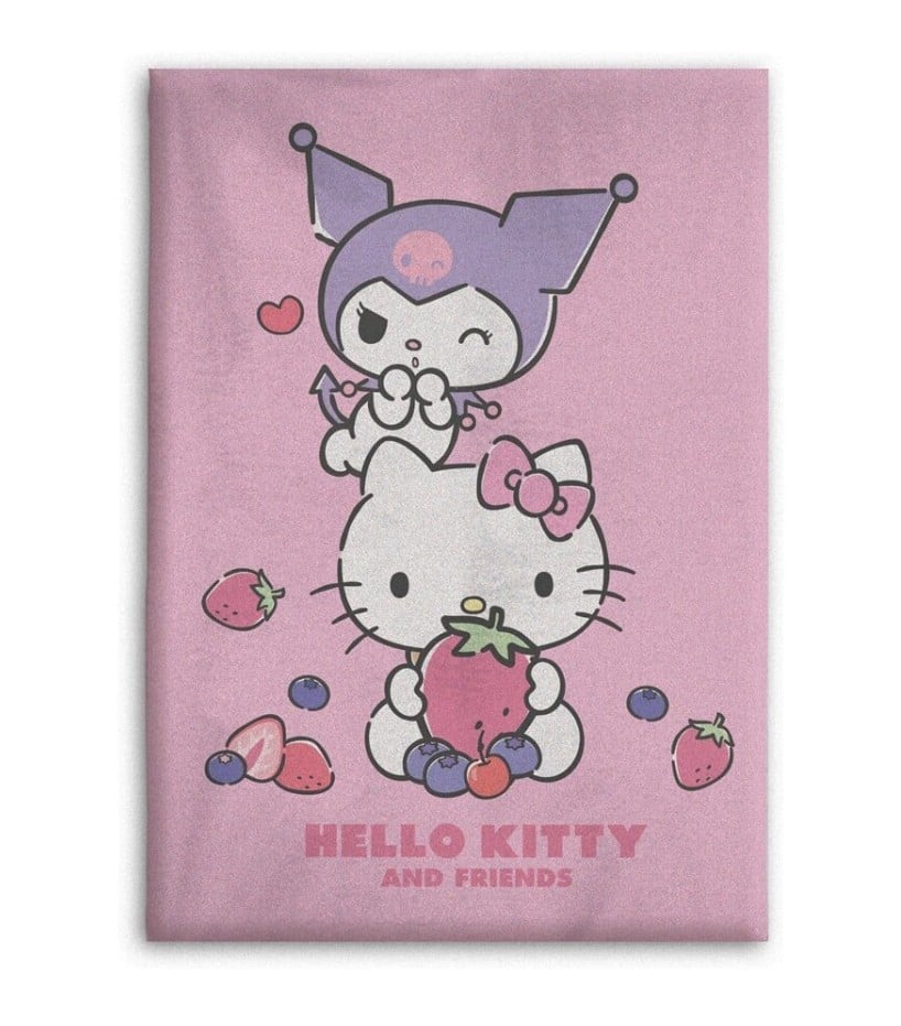HELLO KITTY - Hello Kitty and Friends - Polar Fleece 100x140cm