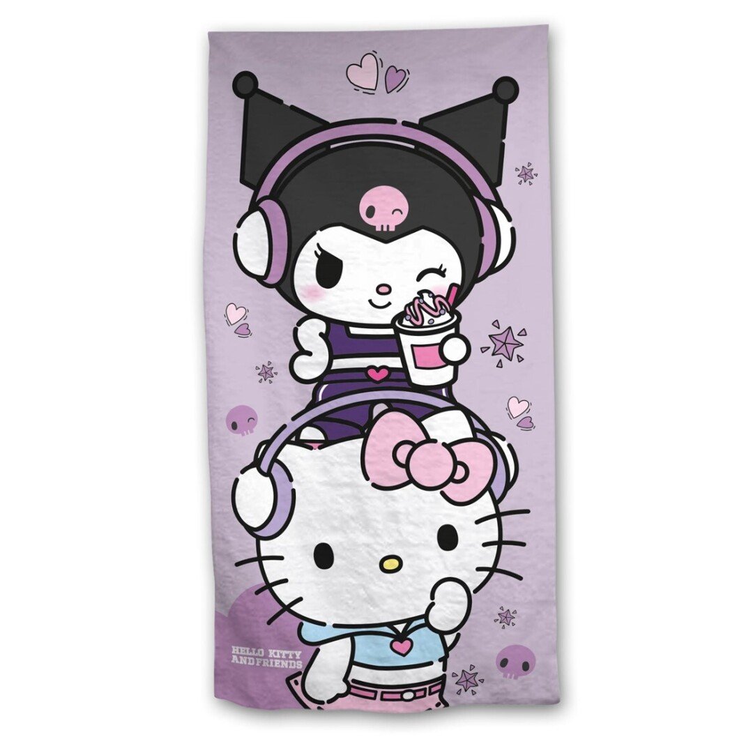 HELLO KITTY - Hello Kitty & Kuromi - Beach Towel 70x140cm