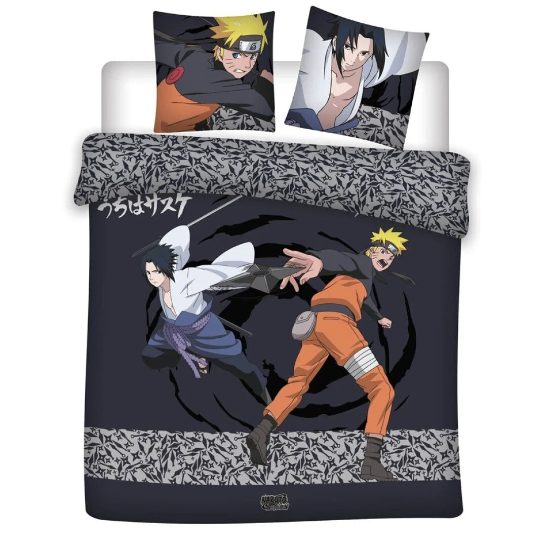 NARUTO - Naruto & Sasuke - Duvet Cover 240x220cm + 2x65x65cm