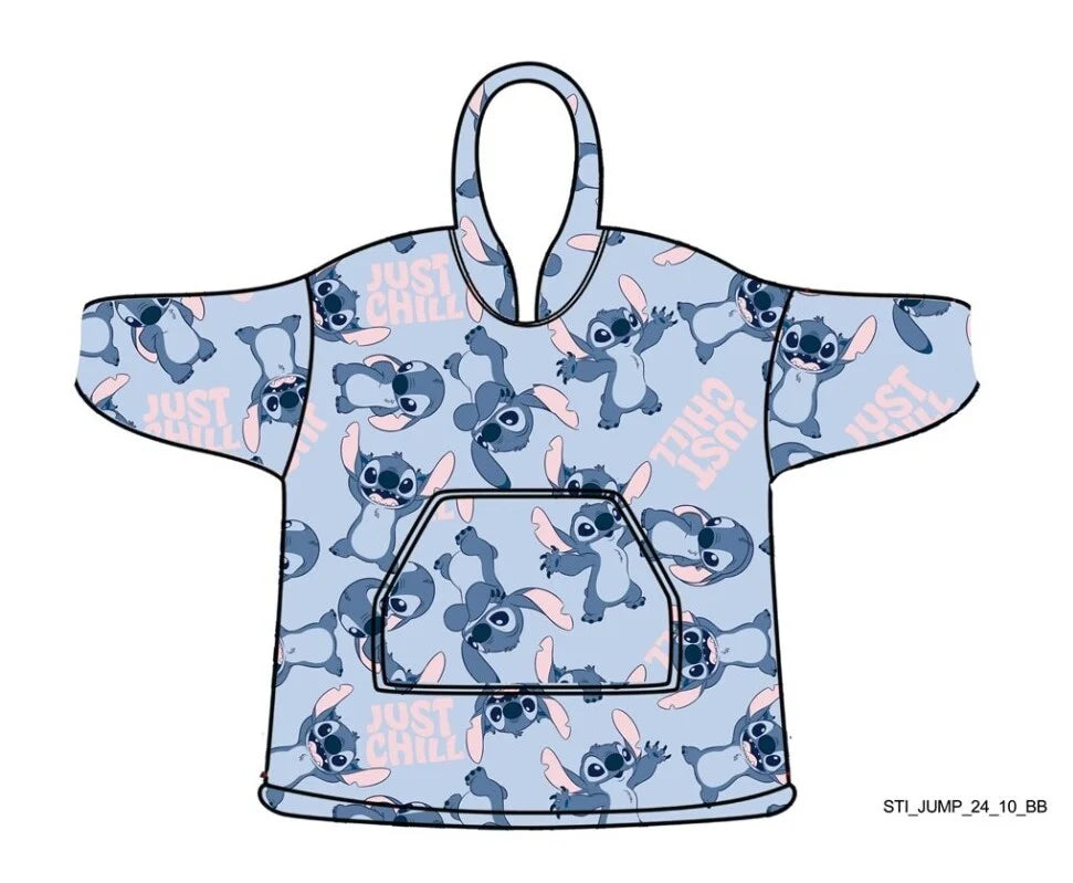 LILO & STITCH -Just Chilling -Sweat Poncho -Children Size (7-14 Years)