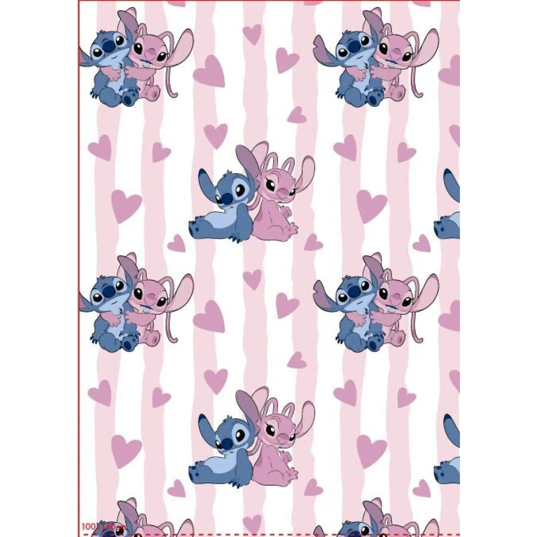 LILO & STITCH - Stitch & Angel - Flanel Blanket 110x150cm