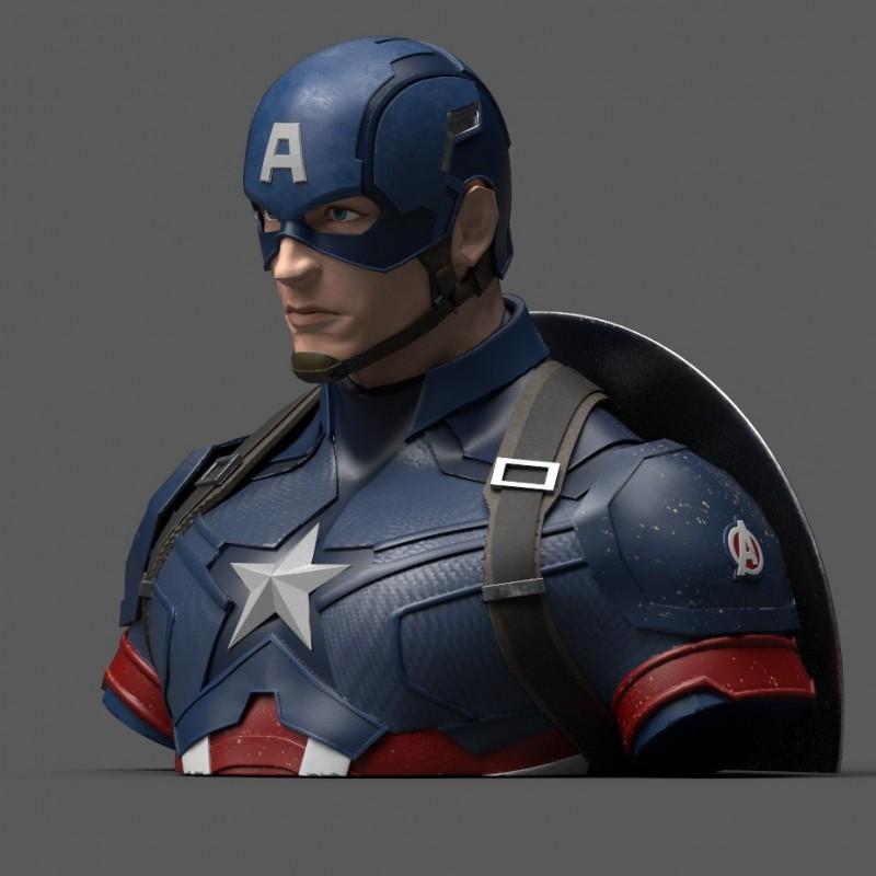 MARVEL - Captain America Avengers Endgame - Money Bank Bust 20 cm