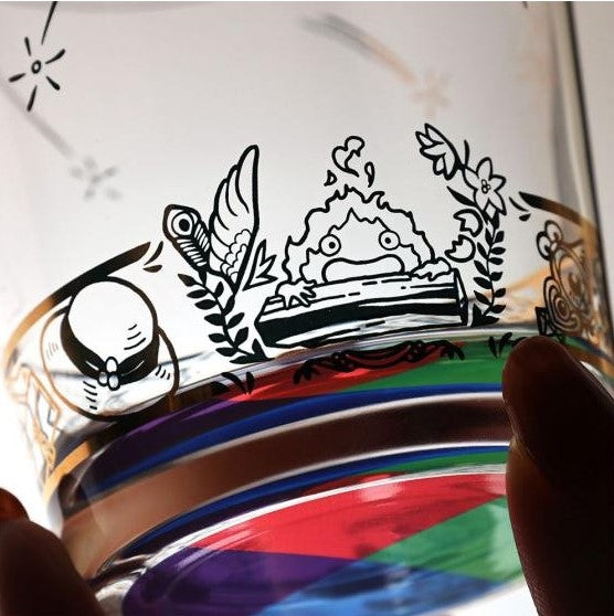 HOWL'S MOVING CASTLE - Howl and Sophie - Engraved glass 8x8x8.9cm