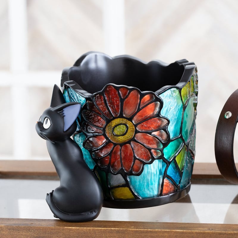 KIKI'S DELIVERY SERVICE - Jiji - Stained Glass Planter Diorama 18.5cm
