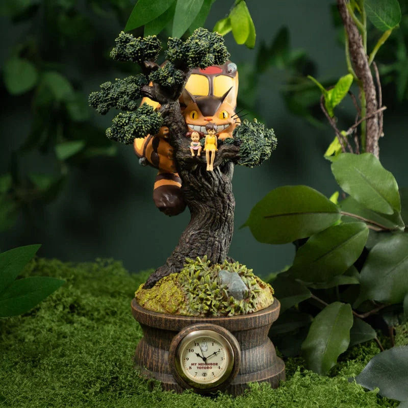 MY NEIGHBOR TOTORO - Mei, Satsuki et Catbus - Diorama Clock