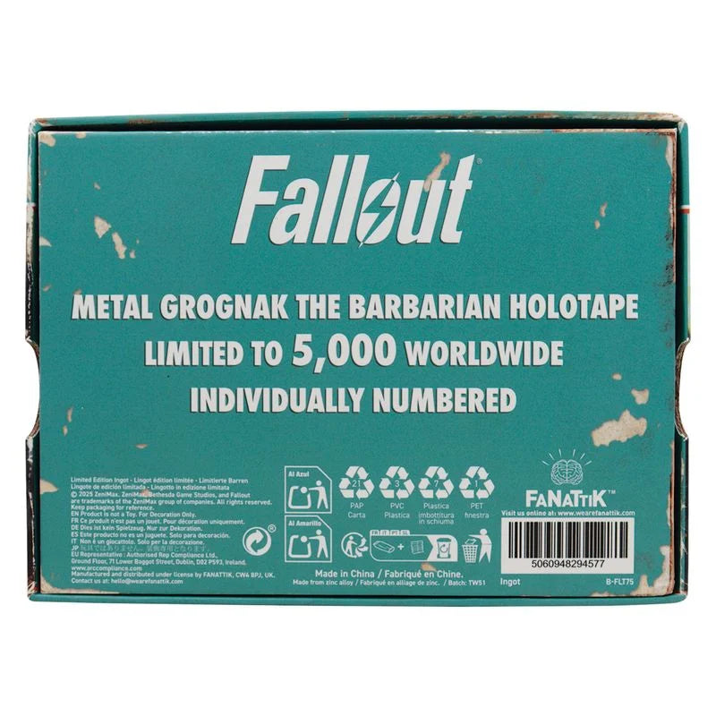 FALLOUT - Grognak the Barbarian Holotape - Limited Editon Replica