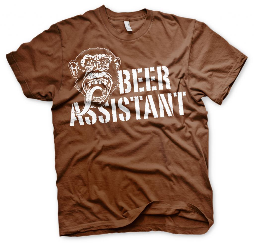GAS MONKEY - T-Shirt Beer Assistant - Brown (10 Years)