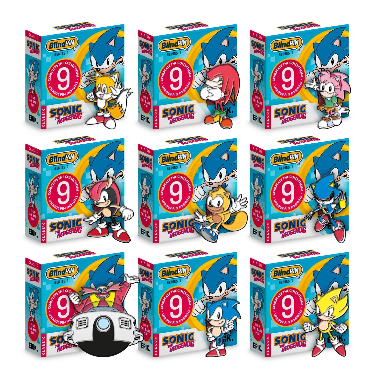 SONIC - Series 1 - Display 24 Mystery Pin's