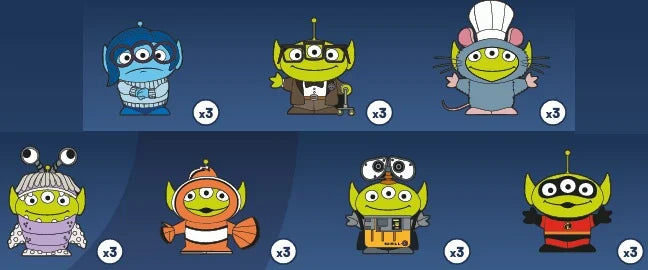 TOY STORY ALIEN REMIX - Series 1 - Display 24 Mystery Pin's