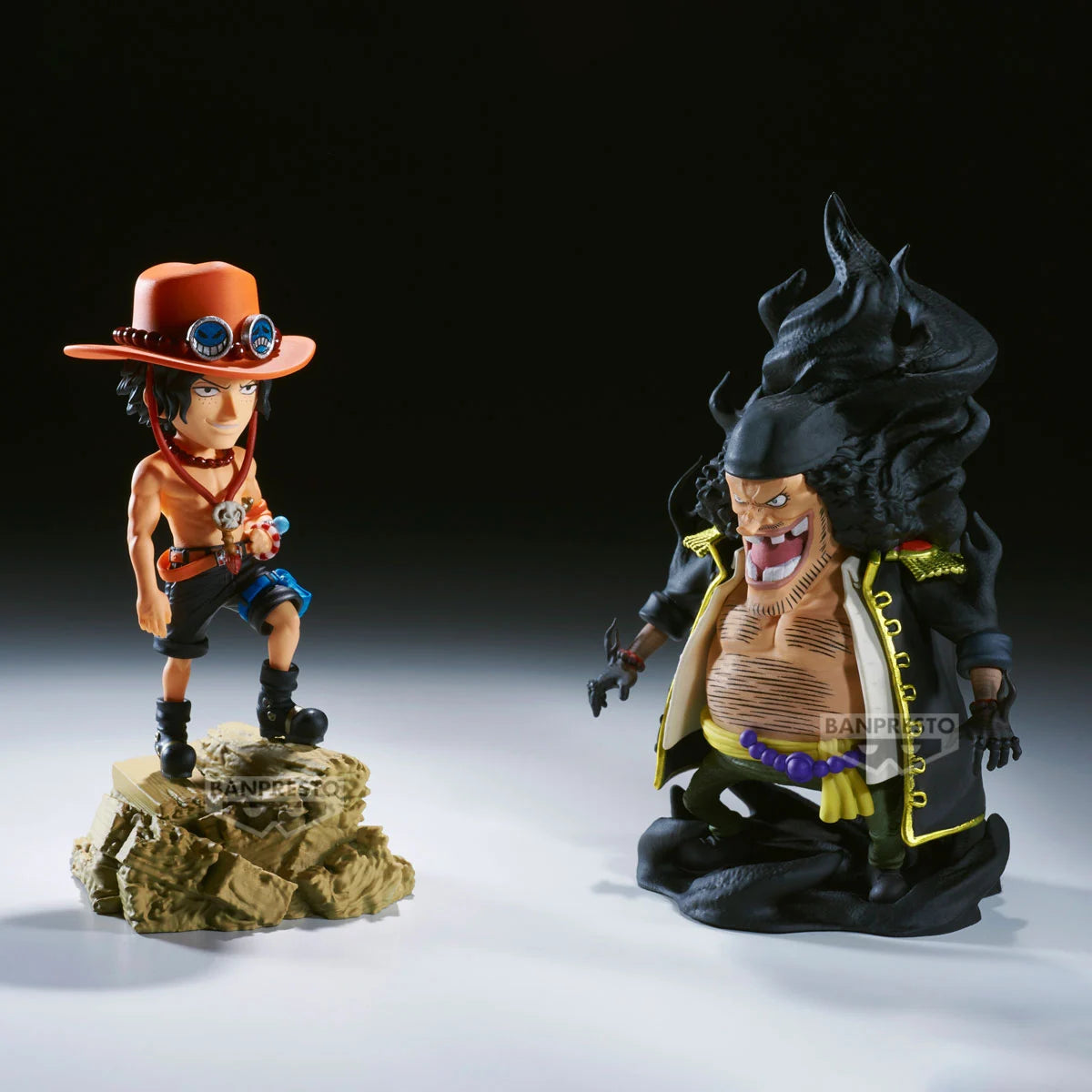 ONE PIECE - Ace VS Marshall D. Teach - Figure WCF Log Stories 8cm