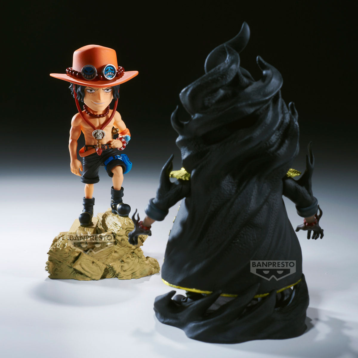 ONE PIECE - Ace VS Marshall D. Teach - Figure WCF Log Stories 8cm