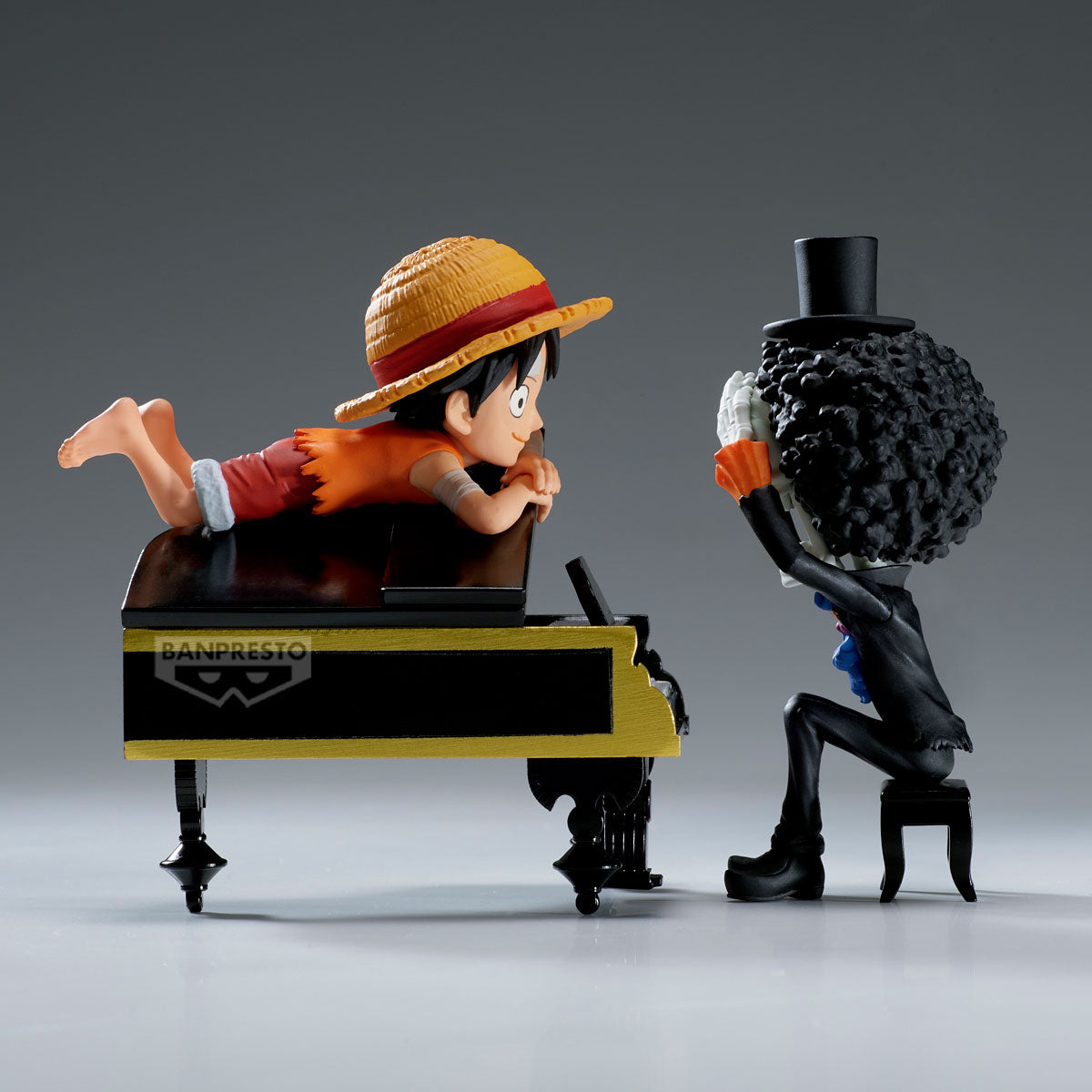 ONE PIECE - Luffy & Brook - Figure WCF Log Stories 8cm