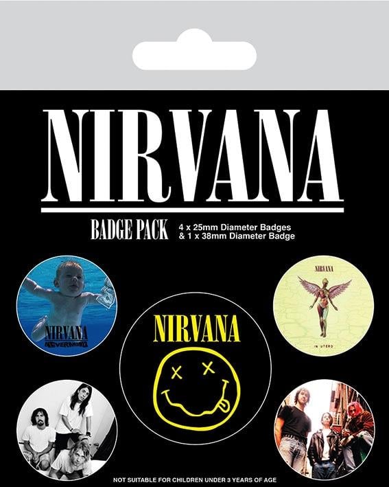 NIRVANA - Pack 5 Badges - Iconic