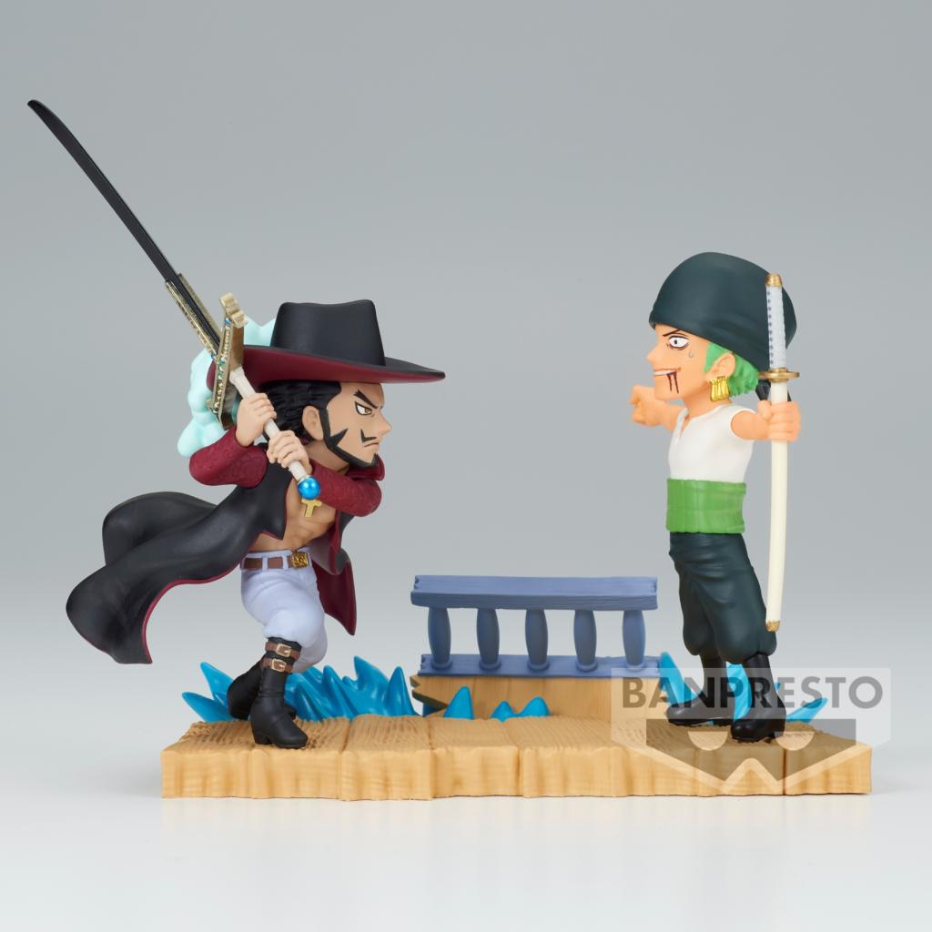 ONE PIECE - Zoro VS Mihawk - Figure WCF Log Stories 7cm