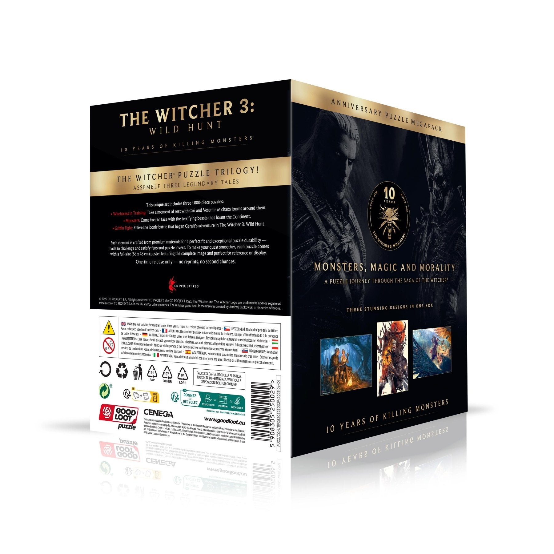 THE WITCHER 3 - 10 years of killing monster - 3 Puzzle 1000P