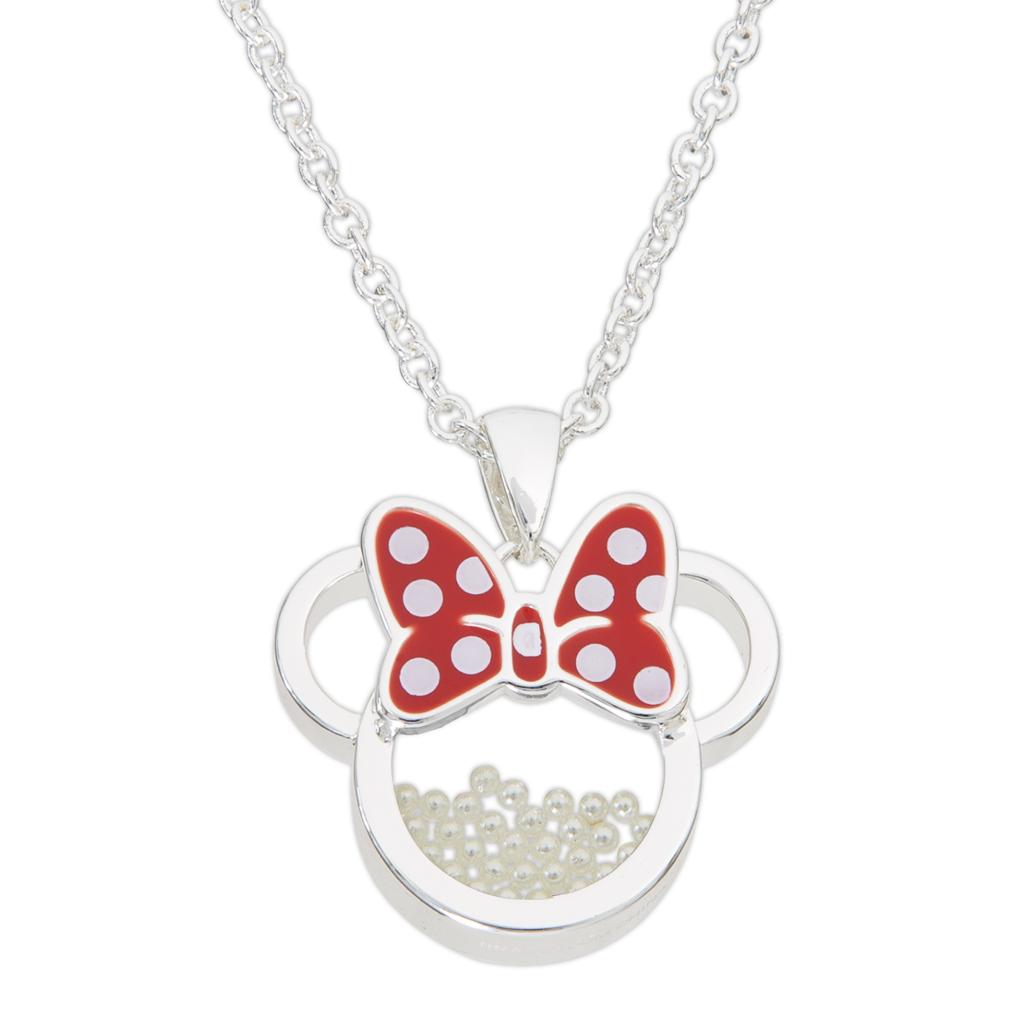 MINNIE - Birthstone Floating Stone Necklace in Silver Plated - June